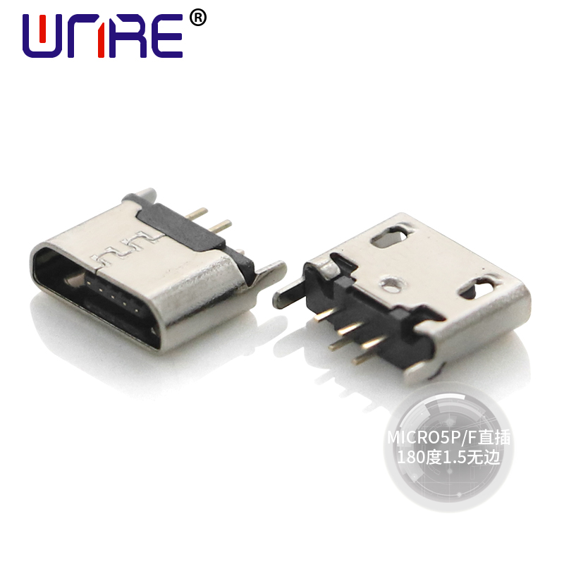 MICRO5P-F straight plug 180 degrees 1.5 borderless