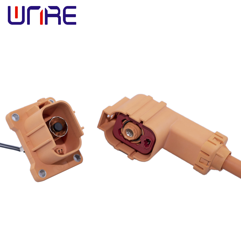 8mm single hole angled connector