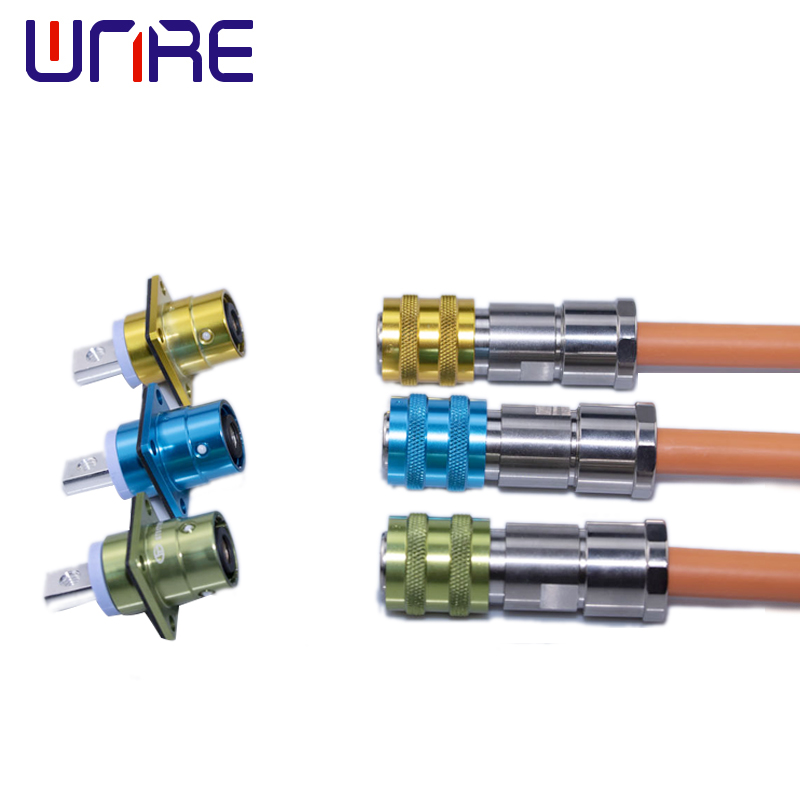 Metal high voltage plug