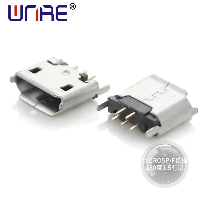 MICRO5P-F in-line 180 degree 1.5 edge