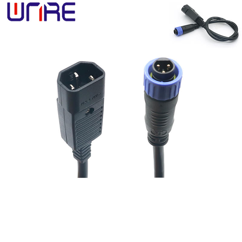 M16-3P pin type male plug