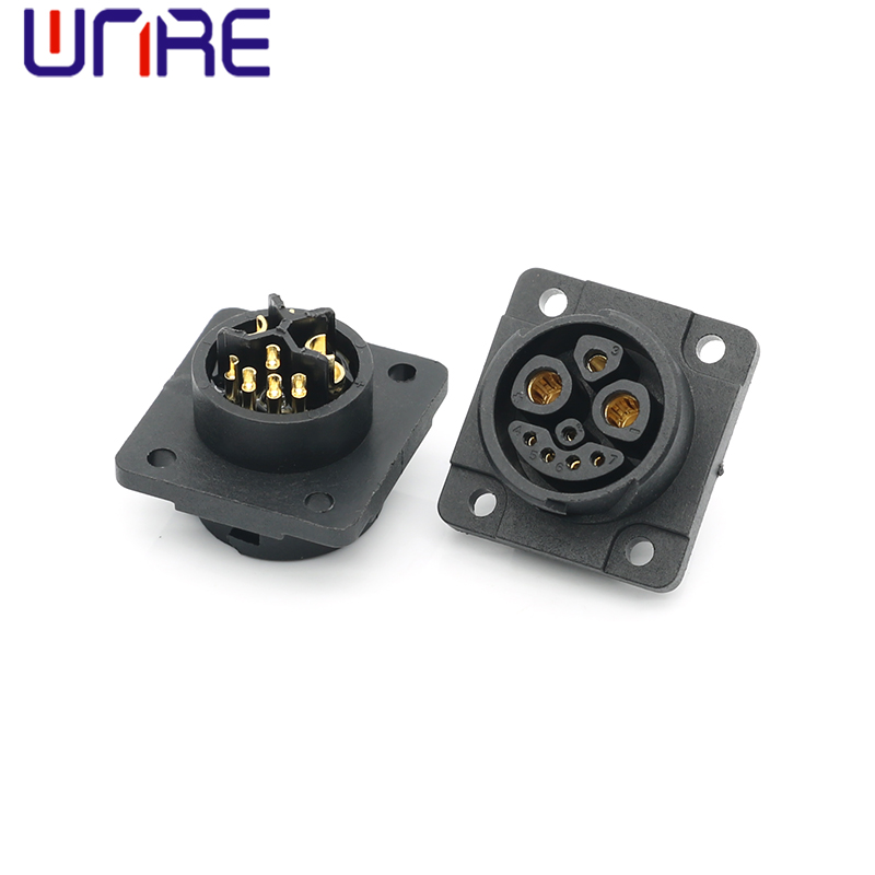 M23-2+1+5 female five rubber core