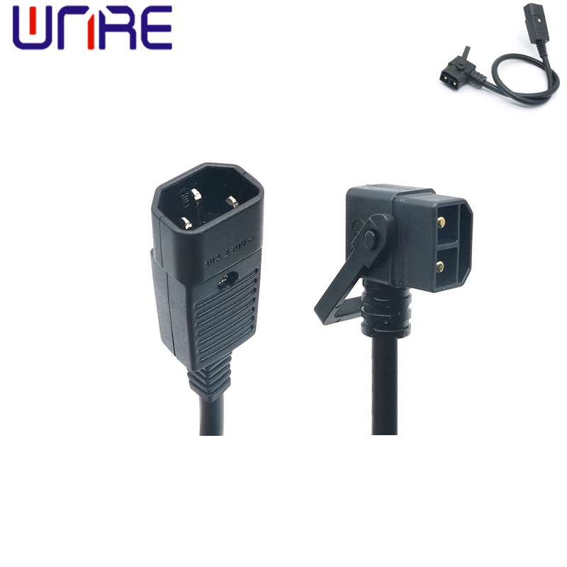 2+0 pin head male plug