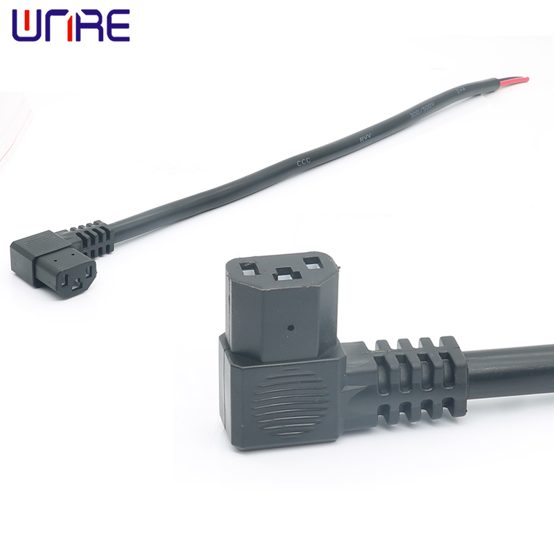 Pin elbow power cord